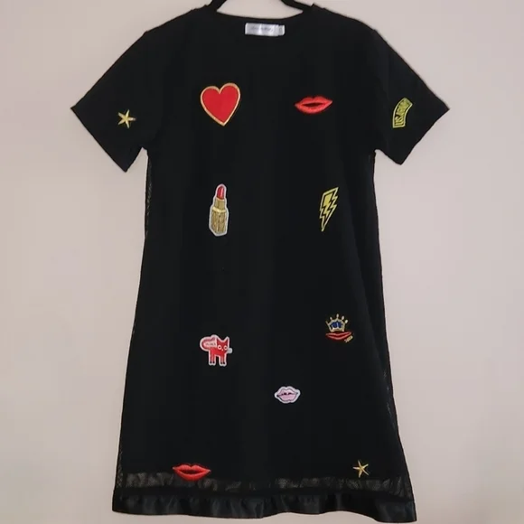 AuroraBaby Girls T-Shirt Shift Dress - Picture 2 of 3